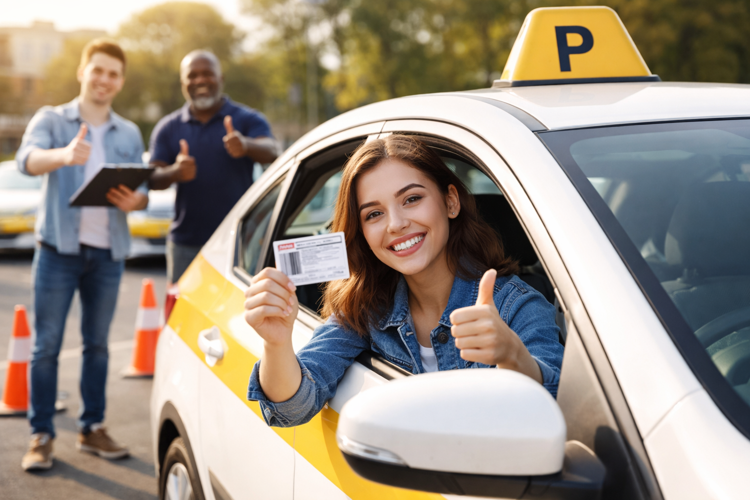 Aluno aprendendo a dirigir